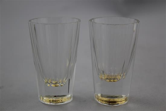 A group of Bohemian glass, (7)